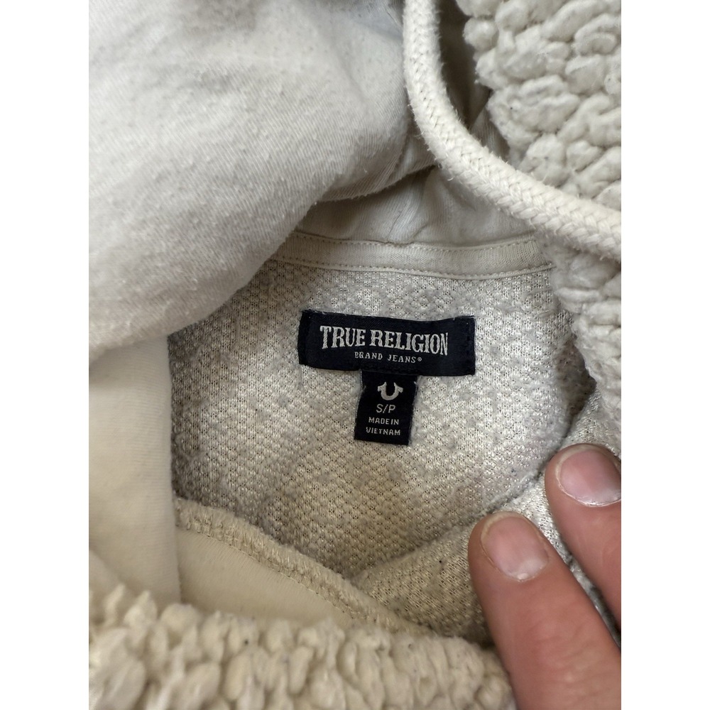 True Religion Men's Bircha Pullover Hoodie Small To Med. Y2K, New Era Punk Style - Picture 16 of 16